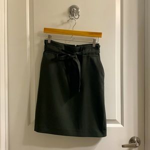 Banana Republic Army Green Belted Waist Pencil Skirt | Size 6P